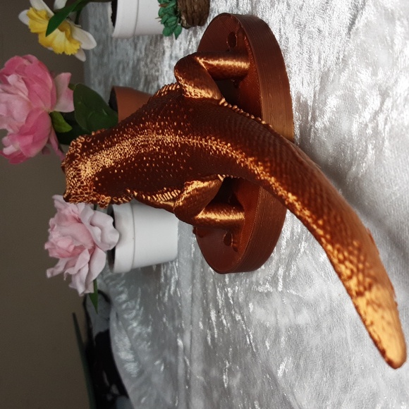 Handmade 3D Printed Bearded Dragon Rust Color - Picture 10 of 10